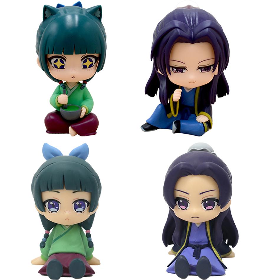 Anime The Apothecary Diaries Maomao Jinshi Mini Figure Anime Periphery Kawaii Sitting Toys Desktop Car Ornaments Model Gift
