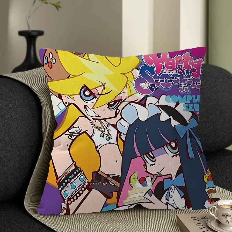 Panty And Stocking With Garterbelt Pillow Cover Sofa Cushion Cover Home Room Decoration Children Gift