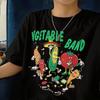 Women's Harajuku Streetwear T Shirt Vegetable Band Print Aesthetic Graphic Tee Cotton Short Sleeve Funny Fashion Men's T Shirts