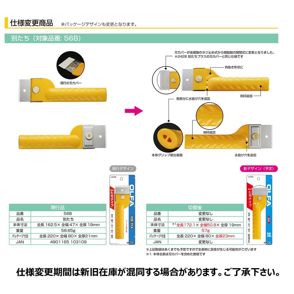 Olfa Betsutachi Case 56B, 10-pack