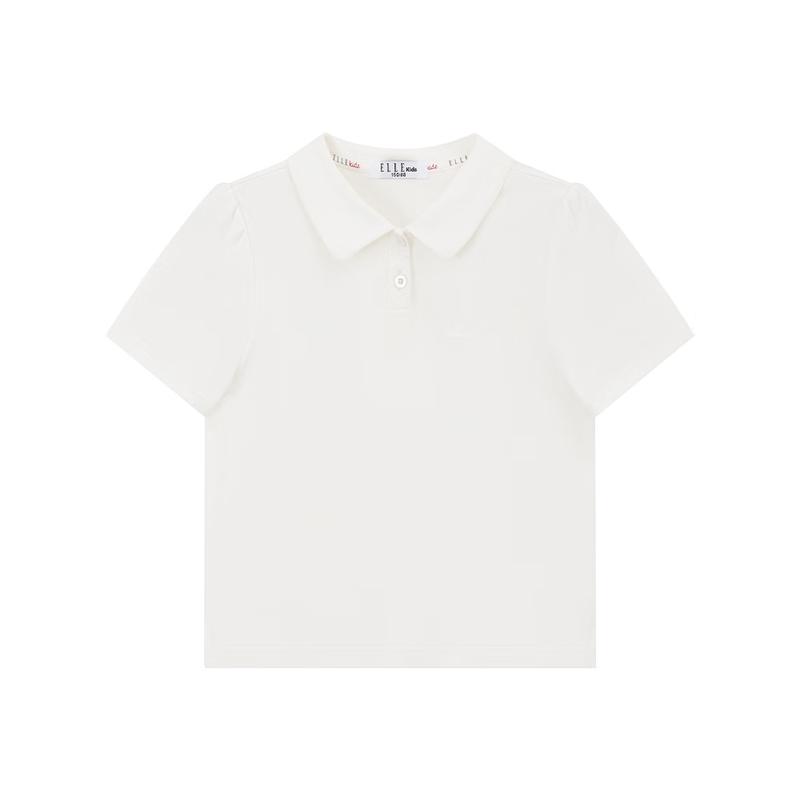 

ELLE KIDS Girls Old Money Bird Print Knit Polo Top 165