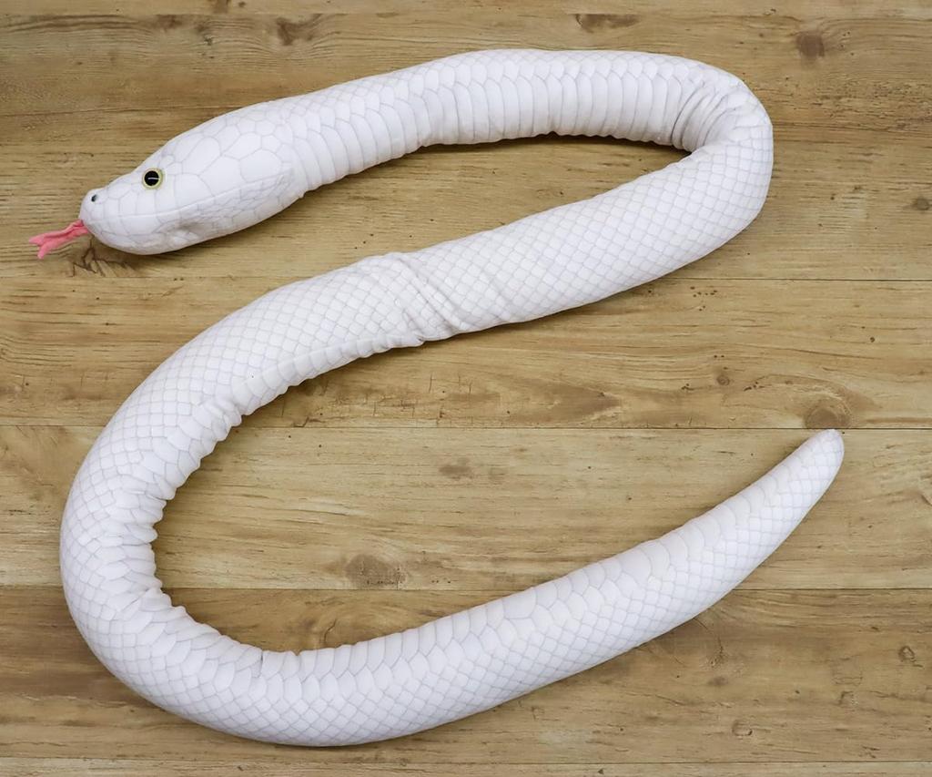 Take Off Snake (Shirohebi) Leucism Plush Toy [with Music Box]