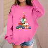 Children's Fashionable Casual Long-sleeved Loose Christmas Print Pullover Sweatshirt
