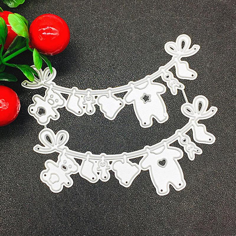 

Детские товары на веревке, металлические трафареты для скрапбукинга, тиснение, трафареты для изготовления карт, ремесленный декор серебряный