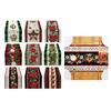 180x33cm Table Runner Christmas Table Cover Tablecloth Snowflakes Flowers Trees
