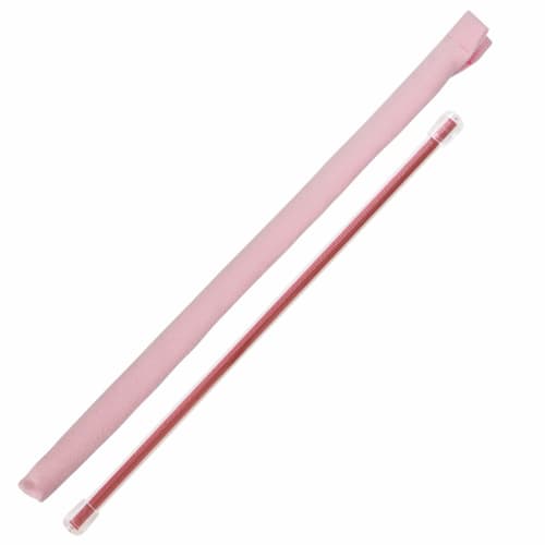 Flute Cleaning 2-Piece Set: Swab (Cleaning Cloth) & Rod by Atelier Tomaaz (Swab: Pink n20 / Rod: Shiny Flamingo)