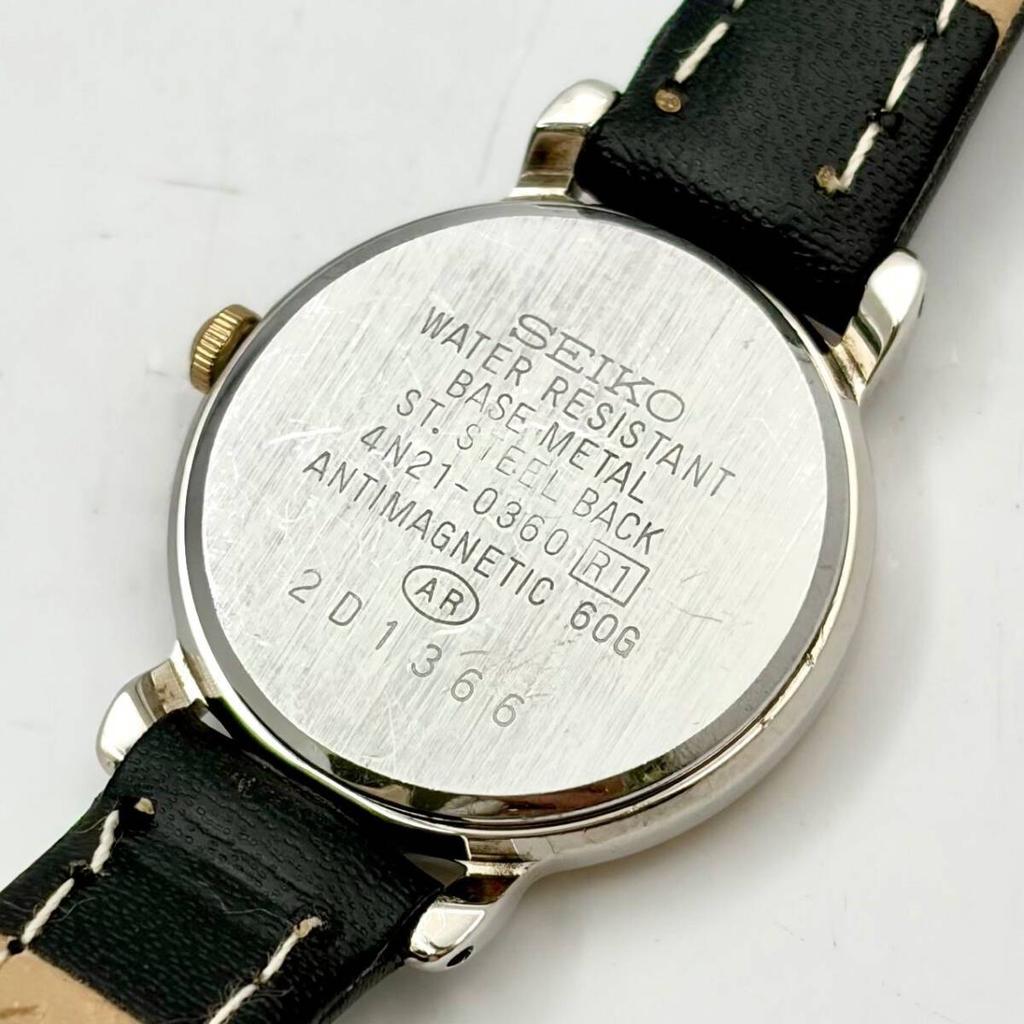 SEIKO Lucent Watch Roman 201366 New Strap [New Battery] Ladies' 4N21-0360