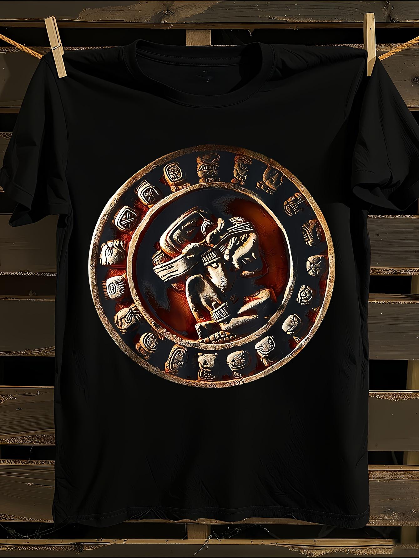 Aztec Mayan Calendar Tshirt XXL