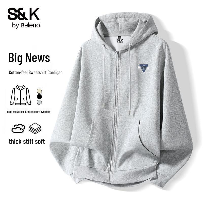 Baleno Men's S&K Series Hooded Knit Cardigan Jacket
