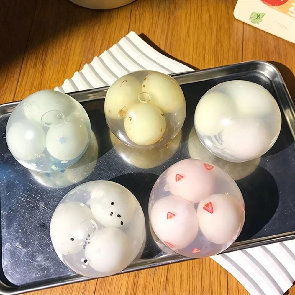 Venting Toys Crispy Ball Squishy Three Times Sensory Fidget Toy Rice Dumpling Squishy Kid Adults