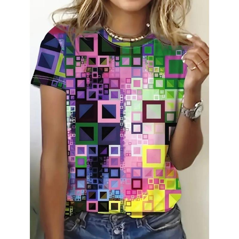 Women's T-shirt with Striped Pattern