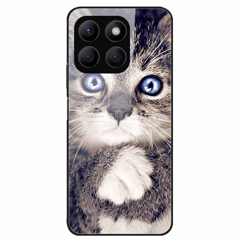 For Honor X8C Case Tempered Glass Hard PC Back Shell for Honor X8C 4G Phone Cases Bumper Covers for HonorX8C X 8C Fashion Shells
