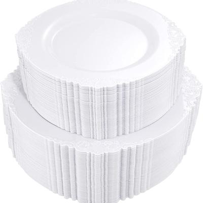 Disposable Plates Plastic Party Supplies, Reusable