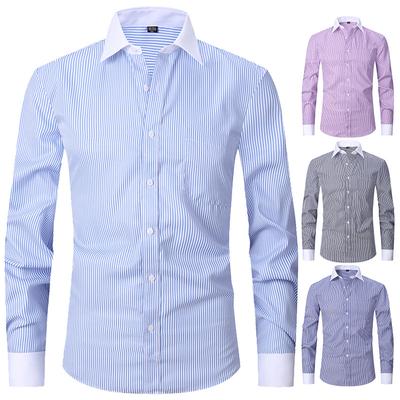 2026 New Men's Shirt White Classic French Cuff Long Sleeve Formal Business Buttons Male Dress Shirts Regular Fit Cufflinks Shirt