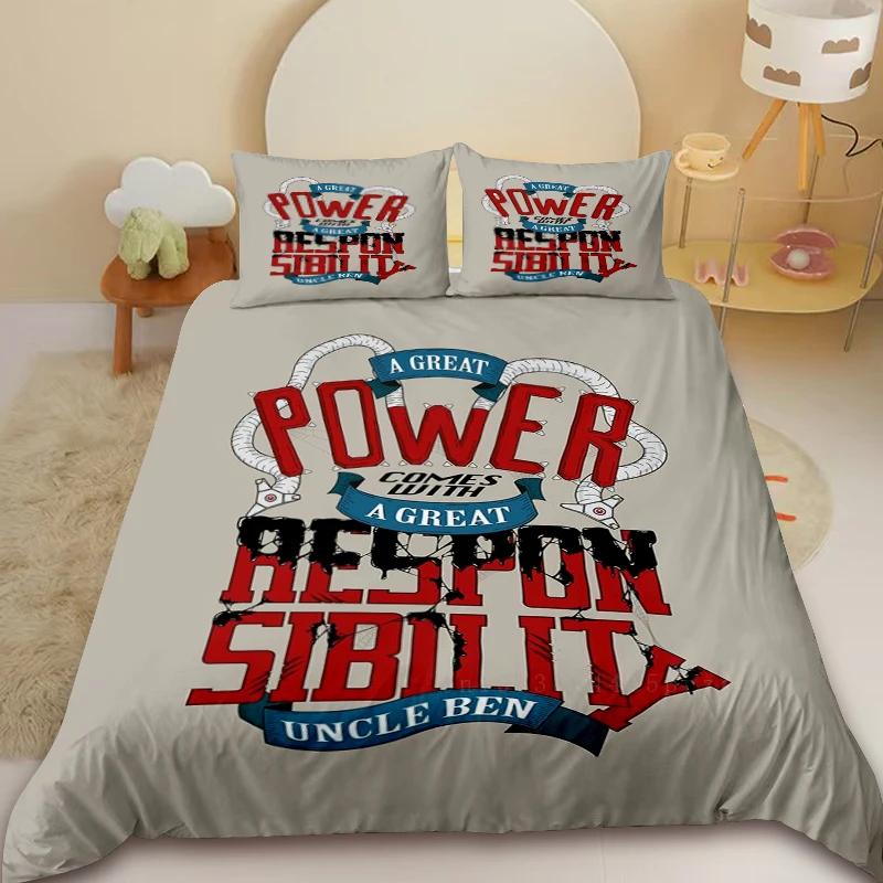 Cartoon Spidermans Duvet Cover Set Kids Boys Bedding Set Spider Hero Quilt Cover for Children edroom Decoration