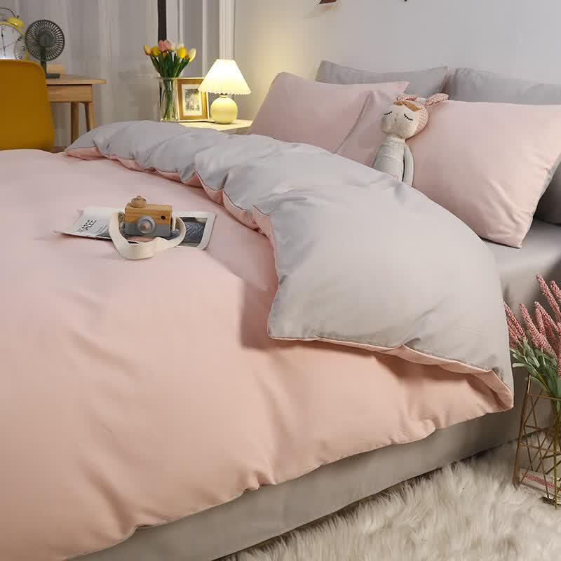 Washed Cotton 4-Piece Bedding Set