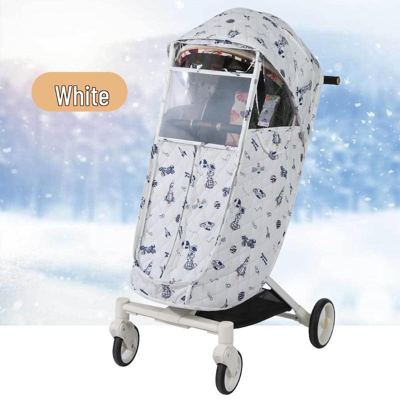 Essential Rain Cover for Baby Stroller, Carrier, and Rattan Chair - Windproof and Warm Protection Against Droplets