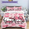 Hello Kitty Melody Friendship Print 3Pcs Bedding Setduvet Cover With 2 Bedropillowcase Home Birthday Gift