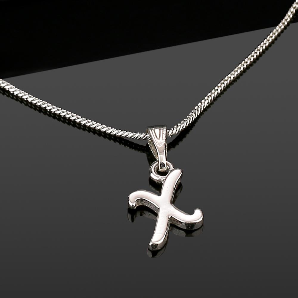 

Estele Valentine gift - Подвеска Intital X Letter с родиевым покрытием для женщин