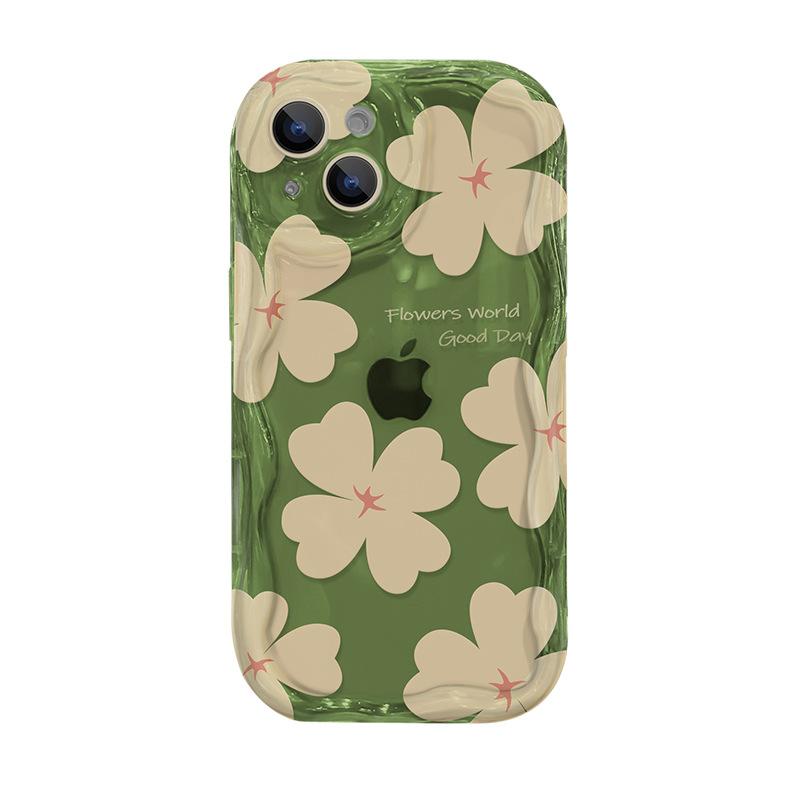 

Живые цветы на экране подходят для Apple 15 Чехол для мобильного телефона Iphone14promax Прозрачный силиконовый Xs/xr All Inclusive 6 iPhone 6s Plus