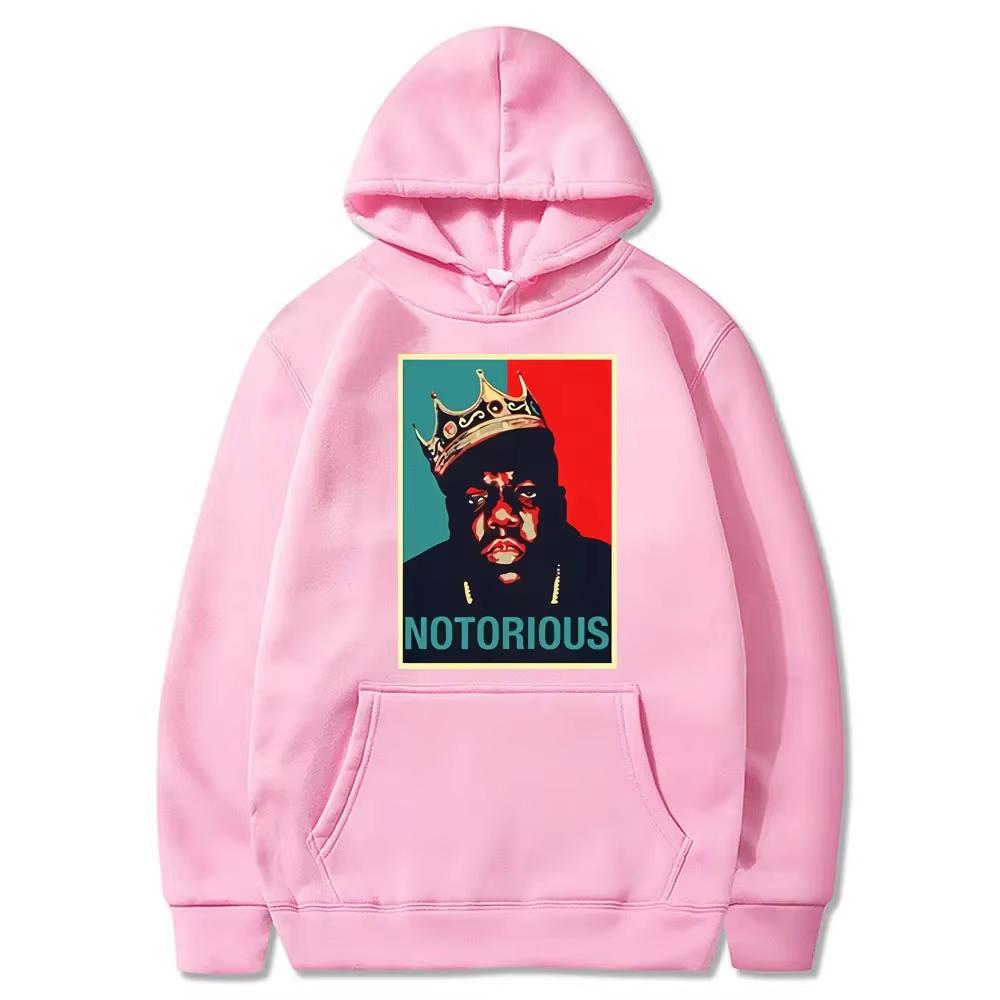 RIP Notorious Print Fashion Hoodie Black Hip-hop Rock Casual Bijismore Notorious Harajuku Men's Hoodie