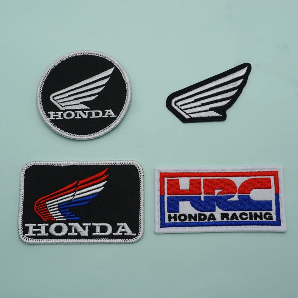 APQ1 For Honda CB400 CB650 FCBF CBR25ORR CRF SH3O0 NC75O Motorcycle Logo Embroidered Cloth Stickers  Clothing Hole Patch Decal