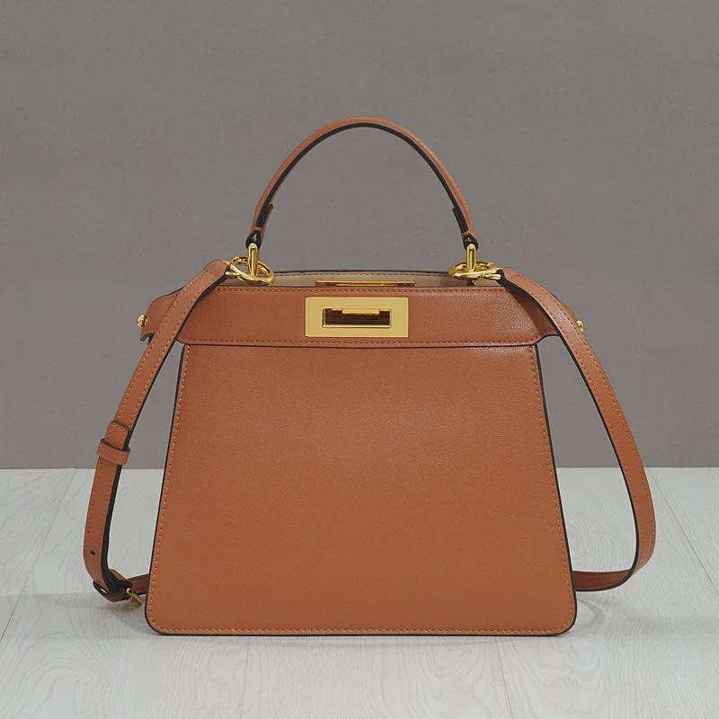 Versatile Leather Kitten Bag: Spring/Summer Large Capacity Multi-layer Handbag & Crossbody