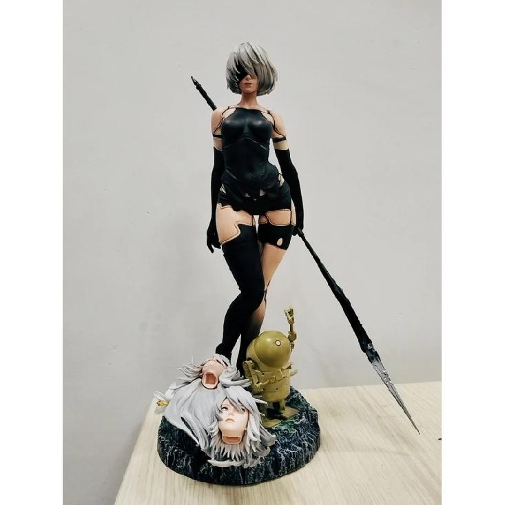 50cm NieR: Automata Yorha Type B 2B YoRHa Type A No.2 A2 Anime Girl PVC Action Figure Toy Statue Collection Model Doll Gift
