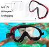 Swimming Goggles Diving Mask Swimming Goggles with Nose Cover Silicone Skirt Tempered Glass Panoramic HD for Boys Girls