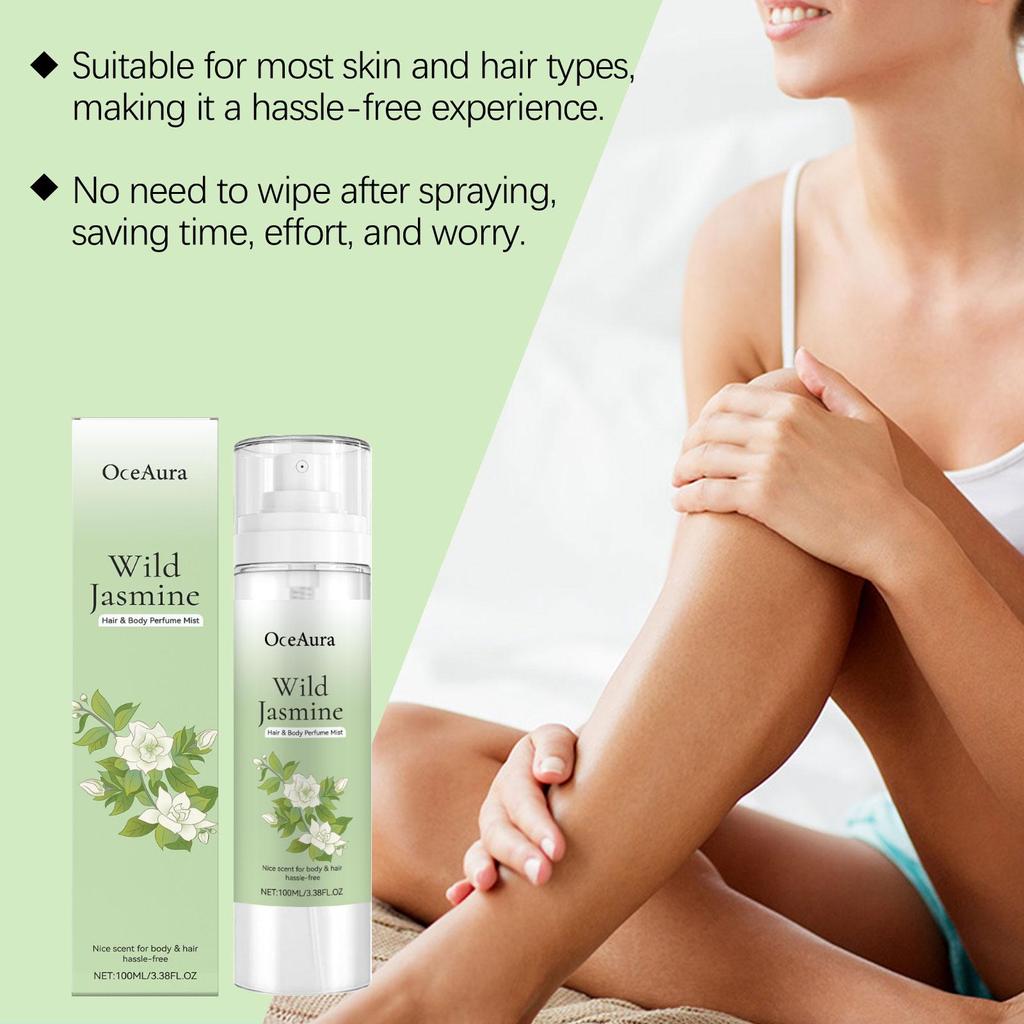 Body Hair Perfume Spray With Jasmine Scent Nourishes And Softens Skin Leaves A Lasting Fragrance Portable Fragrance Moisturizing