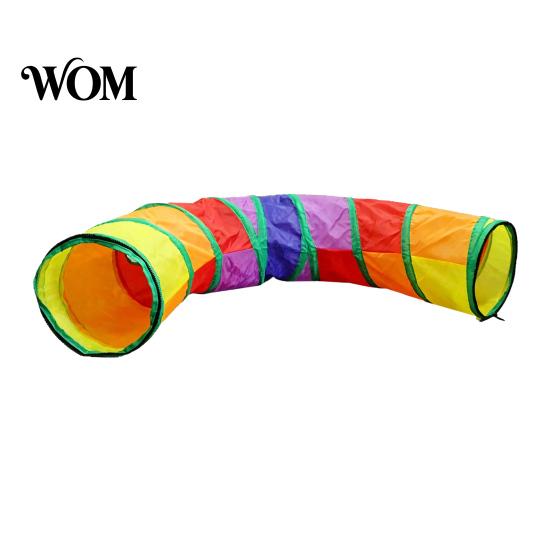 Collapsible Cat Hide Tunnel Rainbow Toy, with Peek Hole, Zippered Activity Toy Modular Tunnels, Can Be Freely Combined for Indoor Cats Kittens
