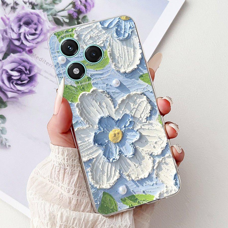 

For Honor 400 Lite 5G Case ABR-NX1 Cover Fashion Flower Soft Slim Silicone Protective Shell For Honor 400 Lite 2025 400lite Capa Honor 400 Lite
