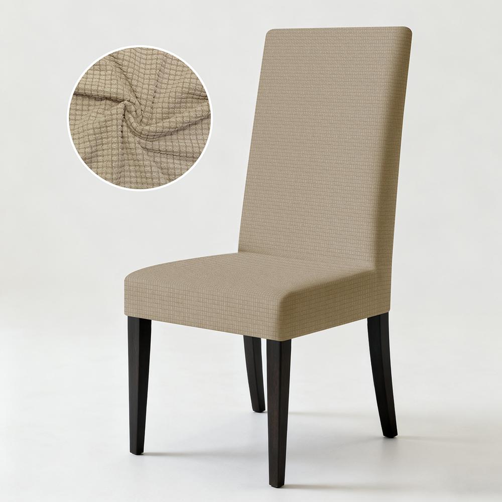 1PC Oversized Stretch High Back Dining Chair Covers Fashion Removable Spandex Protector Kitchen Thickened Soft Chair Cover