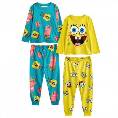 SpongeBob Schwammkopf Kinder/Kinder Big Face Allover Print Langes Pyjama-Set (Packung mit 2)