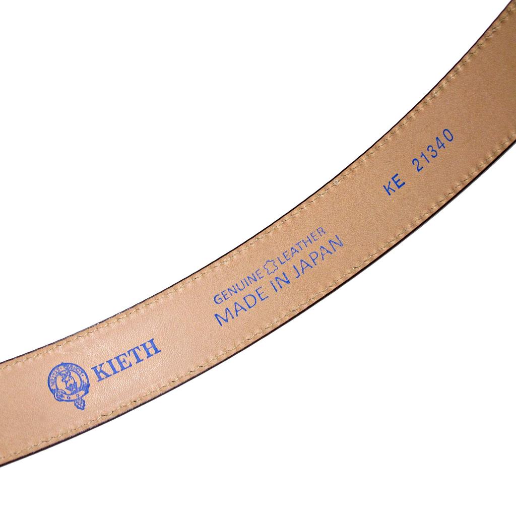[KIETH] Keith Men's Business Belt, Genuine Leather, Camel, Scotch Leather, Embossed Grain, Made In Japan, KE21340-34