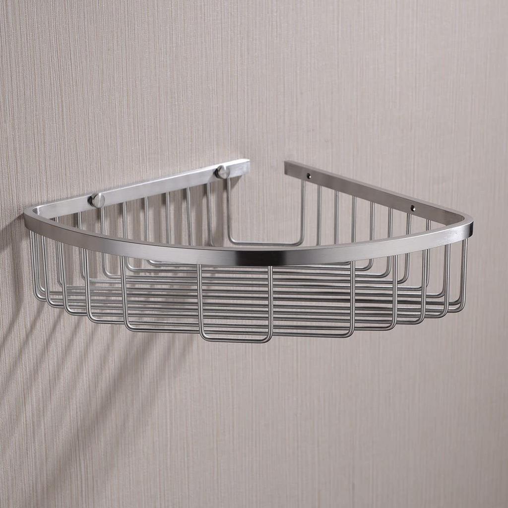 Modern Wall Mounted Stainless Steel Durable Bathroom Corner Shelf Shower Caddy
