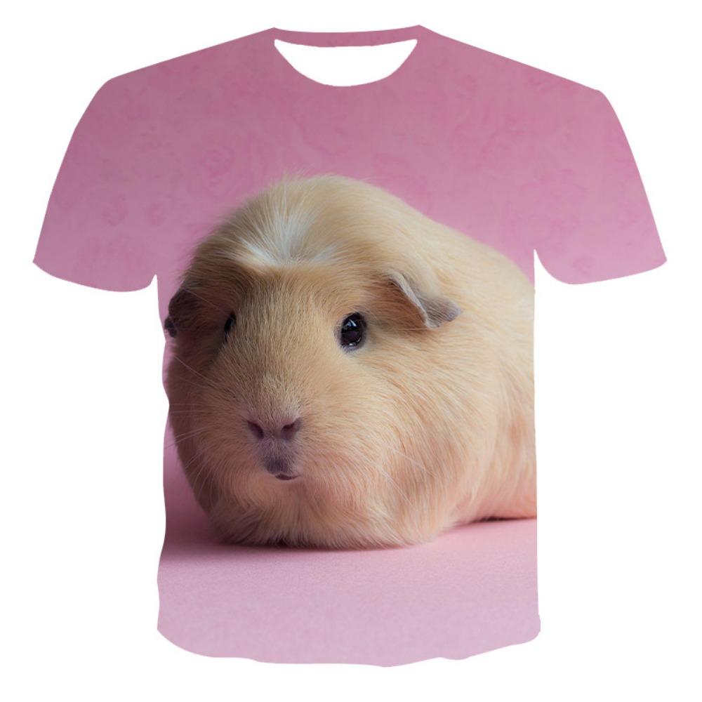 Legrační trička s morčaty Křeček Roztomilé zvířátko 3D tištěný streetwear Muži Ženy Móda Trička nadměrné velikosti Dětská Trička Topy Oblečení