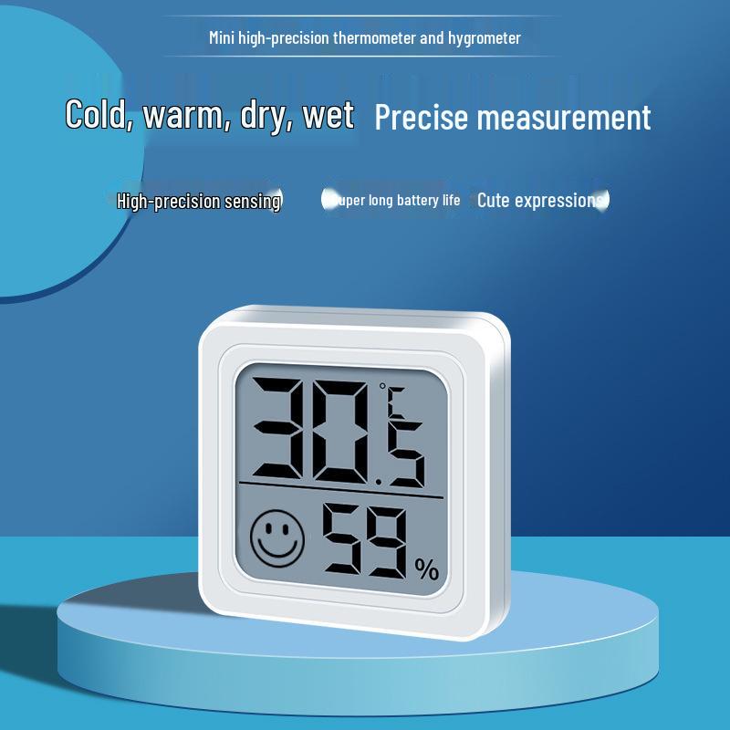 High-Precision Wall-Mounted Mini Thermometer & Hygrometer for Baby Rooms