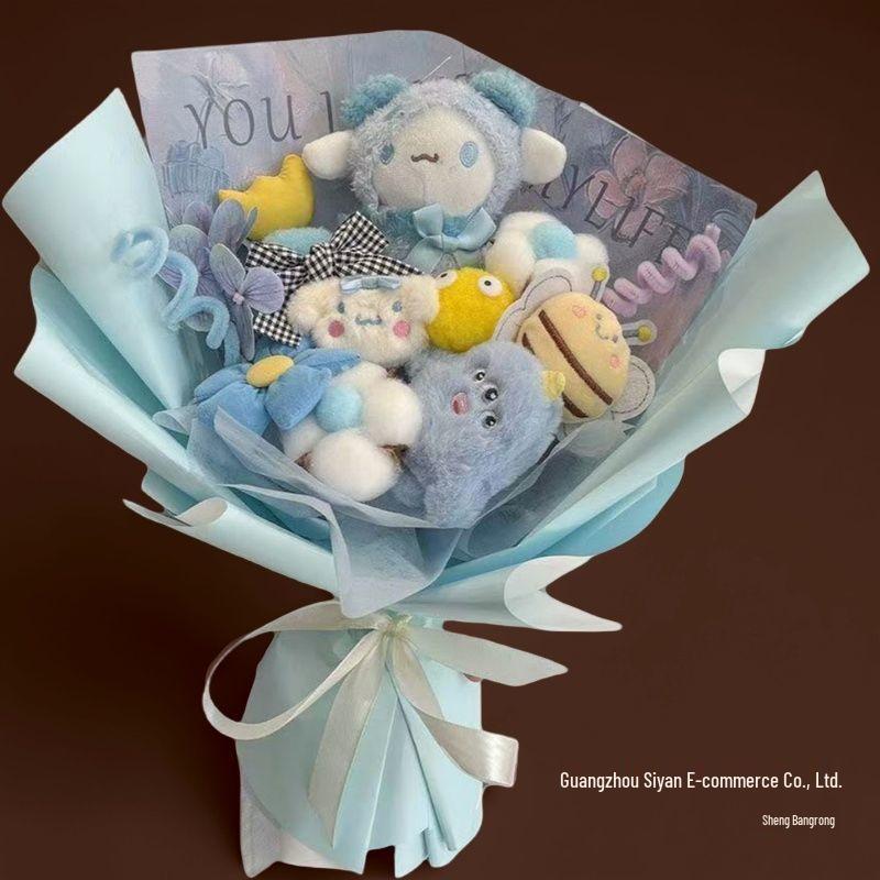 Cinnamoroll & Pochacco Doll Bouquet Birthday Gift for Girls