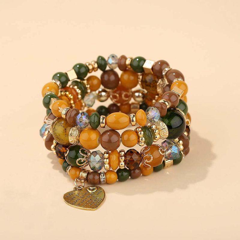 Multi-Layer Elastic Bracelet Fashion Wooden Bead