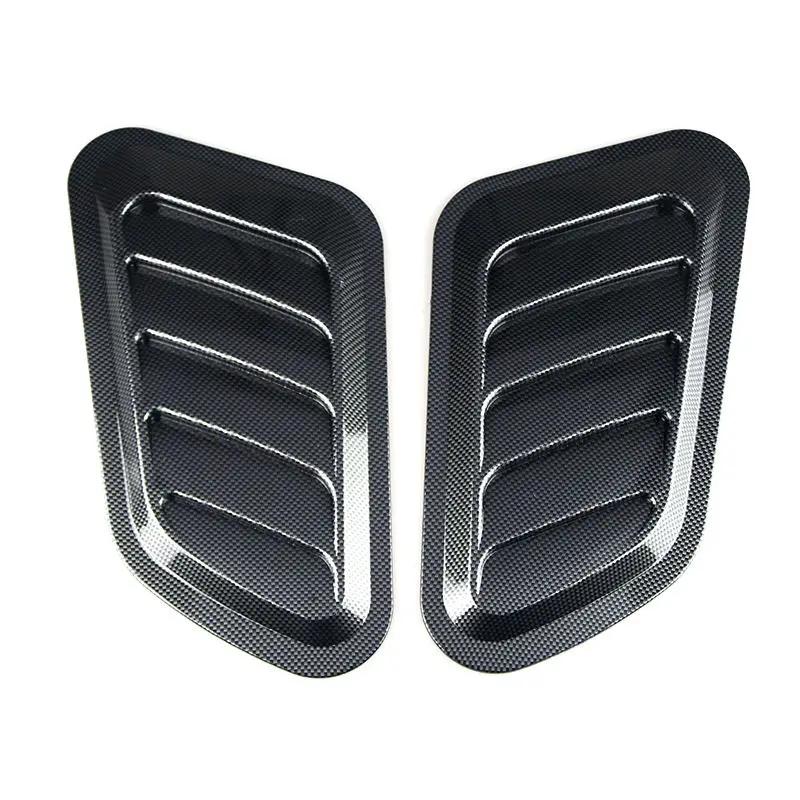 Automotive universal hood air flow inlet hood hood ventilation vent cover fashionable modification fake air outlet engine parts