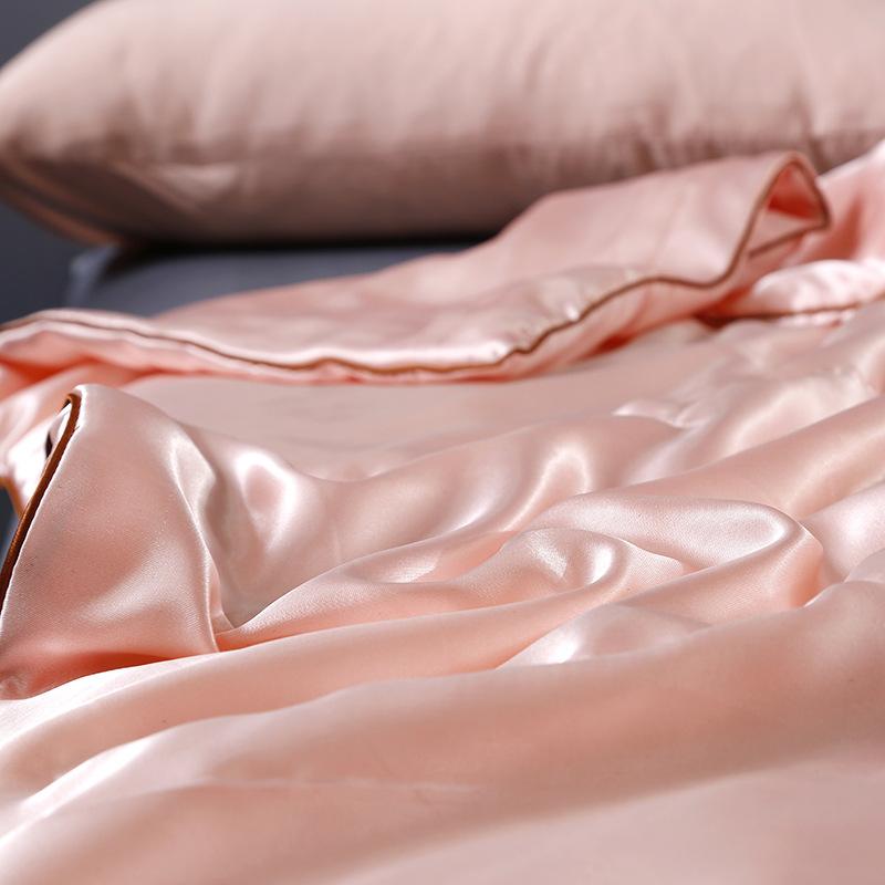 Satin Silk Cooling Blanket Summer Ice Silky Cooling Polyester Fibre Home Healthy Sleep Thin Quilt Smooth Blankets