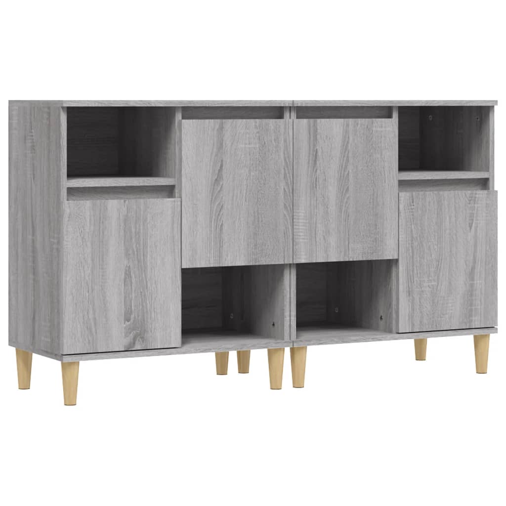 Sideboards 2 pcs Grey Sonoma 60 x 35 x 70 cm Particleboard