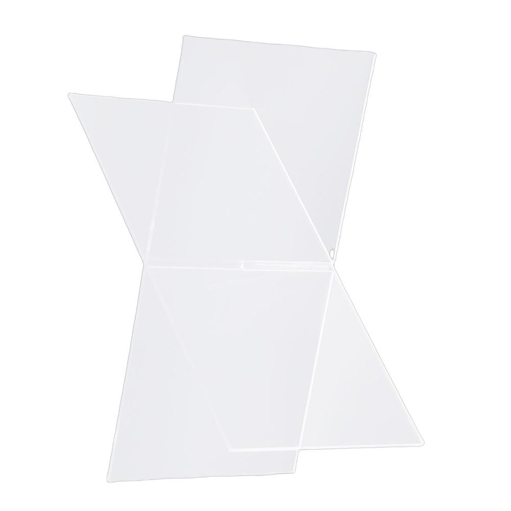 1set Clear Acrylic Material Acrylic Book Stand Portable Size Desktop Reading Rack  Office Display