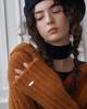INSEOWL Crop Hooded Cardigan - Camel