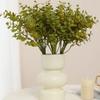 2pcs Home Decor Artificial Eucalyptus Leaves Plastic Plant Floral Garden Decoration Simulation 6 Sticks Tied Money Leaf Bouquet