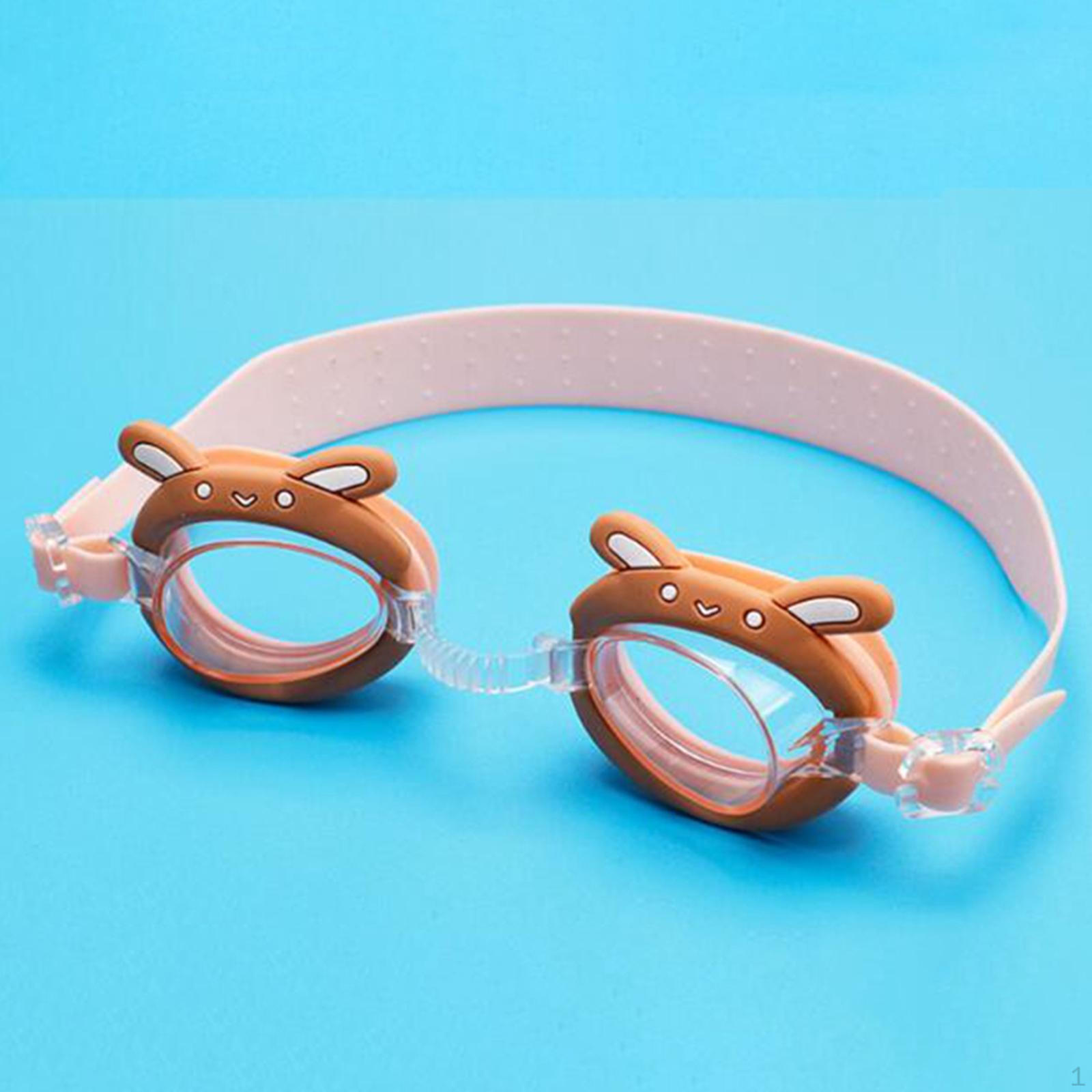 Cardboard Swimming Goggles Kids Anti Fog Professional for Rabbit