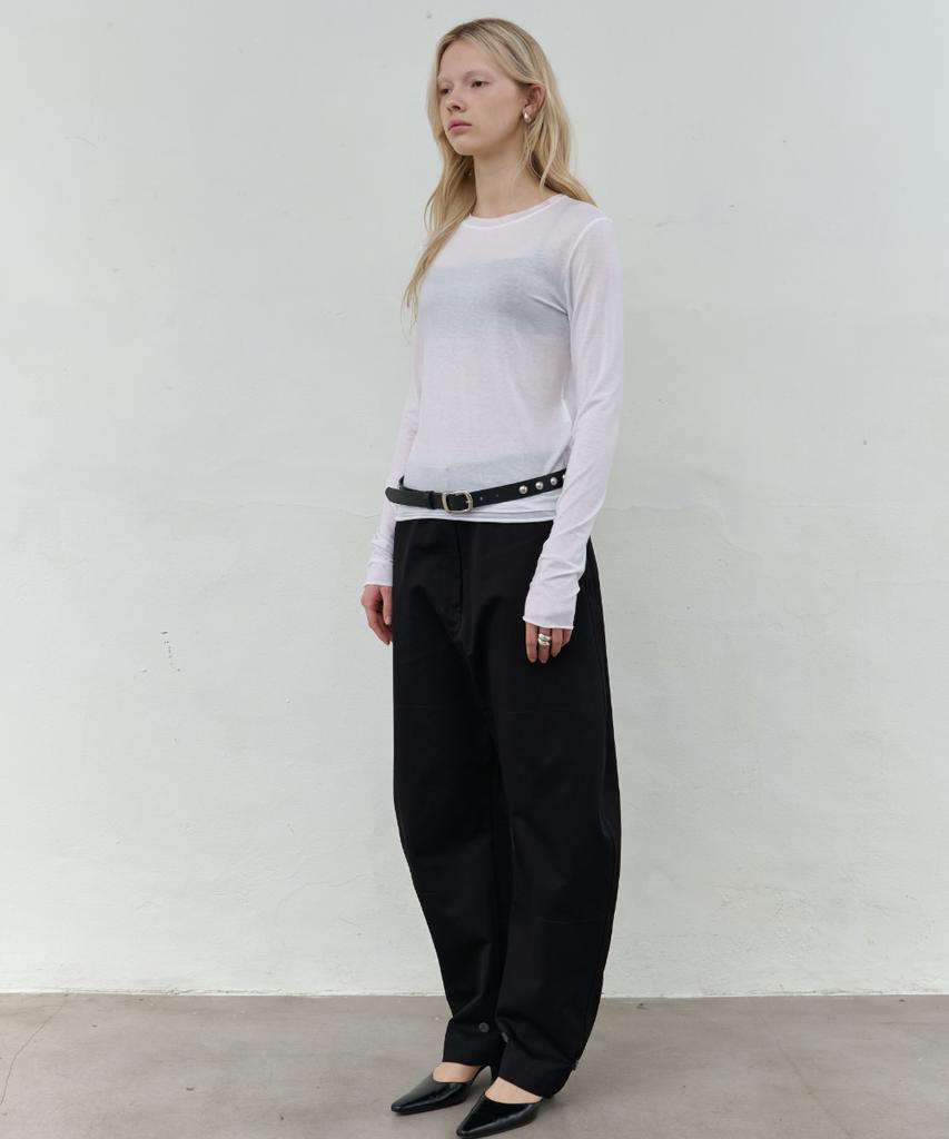 Seolan Curved Chino Pants_Black