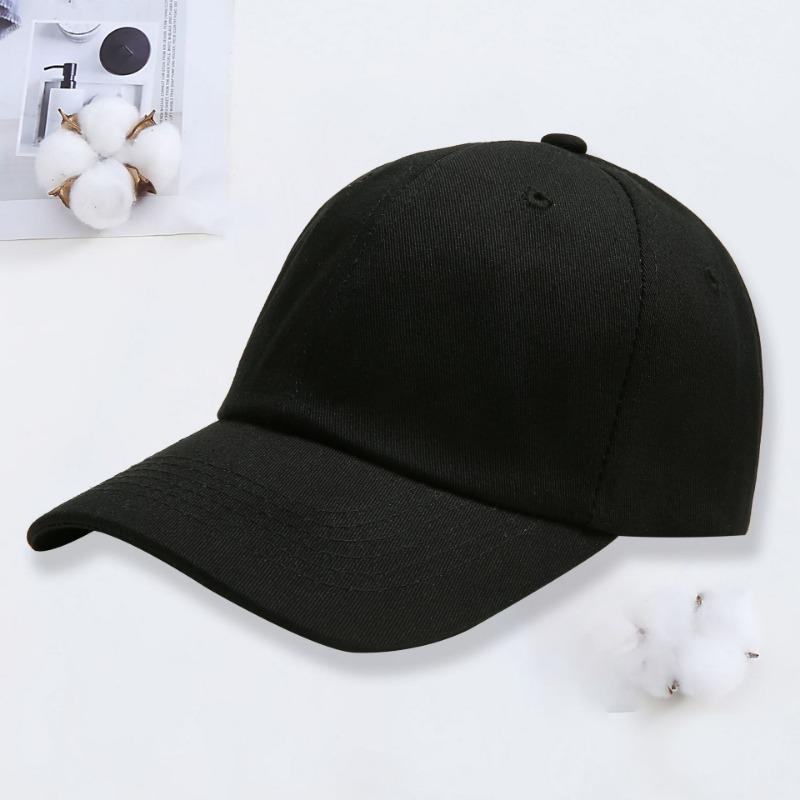 Soft top baseball hat Versatile sunscreen women's and men's caps Small batch printing embroidery