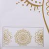 4 Pcs Gold Half Mandala Wall Decal PVC Wall Stickers Decor Boho Mandala Wall Sticker  Bedroom